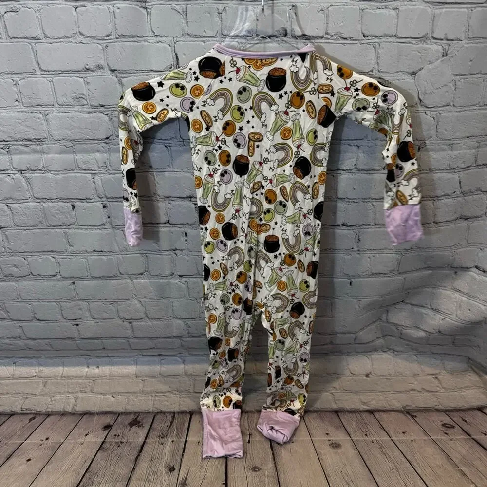 Dream Big Little Co Dreamy Zzz Shamrock Shake Inspired Bamboo Zippie